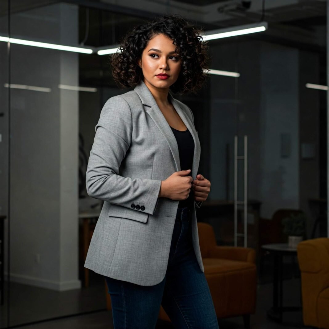 Modern Woman Blazer and Jeans