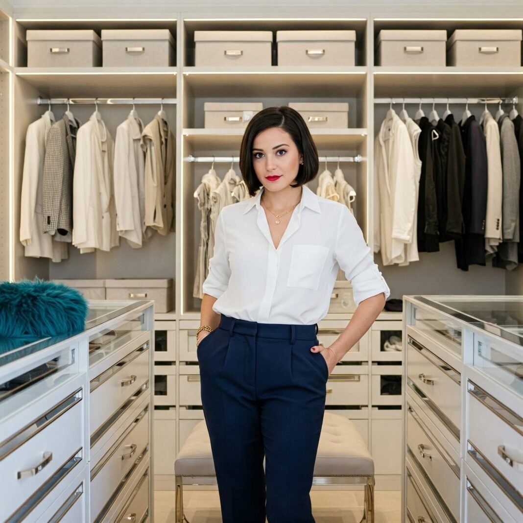 Stylish Woman, Organized Closet