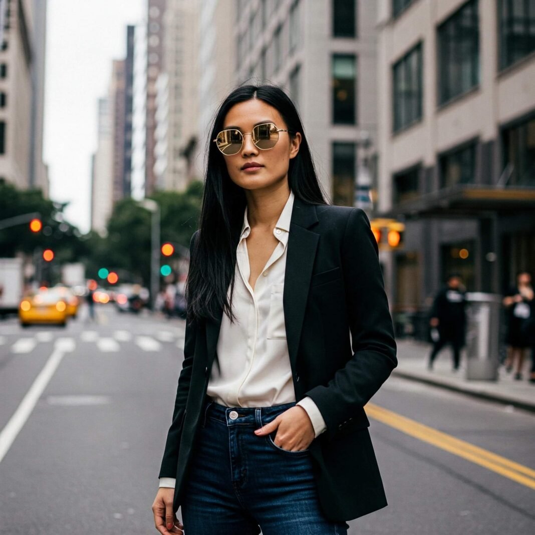 Confident Woman in City