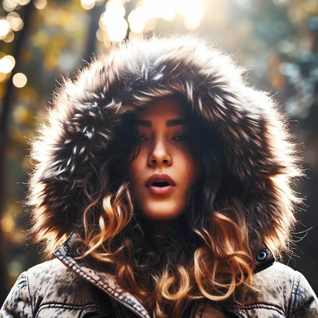 How to Layer Like a Pro This Winter Season Girl breathes frosty dragon smoke in Delhi winter.